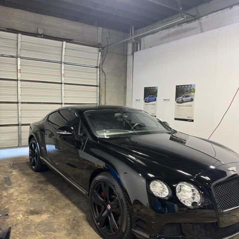 Window tint install: Bentley Continental GT