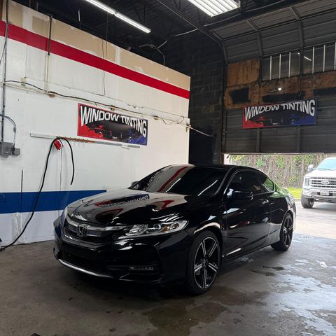 Window tint install: Honda Accord Coupe